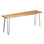TV Table Gift Decor Live Edge Brown Black 140 x 37 x 52 cm 140 x 5,5 x 37 cm
