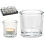 Candleholder Gift Decor Transparent Glass 6,5 x 6 x 6,5 cm (12 Units)
