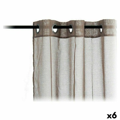 Curtains Gift Decor Brown 140 x 260 cm 27 x 43 x 2 cm (6 Units)