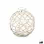 Decorative bauble Gift Decor White Transparent 18 x 20 x 18 cm 18 x 20 cm (6 Units)