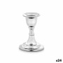 Pot à Bougie Gift Decor Argenté Argent Aluminium 4,5 x 9 x 6 cm 6,3 x 8,5 x 6,3 cm (24 Unités)