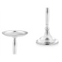 Candle Holder Gift Decor Silver Aluminium 11 x 12,5 x 11 cm 10 x 17 x 8,5 cm (8 Units)