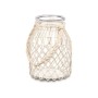 Bougeoir Gift Decor Blanc Transparent verre Corde 20 x 30 cm 22 x 30 x 20 cm Boîte (4 Unités)