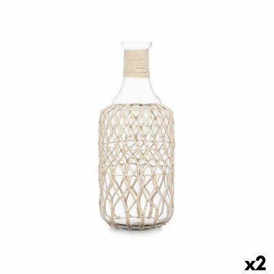 Bouteille décorative Gift Decor Blanc Transparent 20 x 48 x 20 cm 19 x 48 cm Décorative (2 Unités)