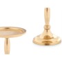 Candle Holder Gift Decor Golden Aluminium 10 x 12 x 10 cm (8 Units)