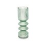 Vase Gift Decor Green Crystal Stripes 8 x 23 x 8 cm (8 Units)