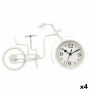 Table clock Gift Decor White Bicycle (4 Units)