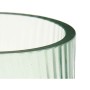 Vase Gift Decor Green Crystal Stripes 9,5 x 16,5 x 9,5 cm 10,5 x 17,5 x 10,5 cm (8 Units)