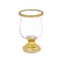 Candleholder Gift Decor Golden Crystal Steel 15,5 x 26 x 15,5 cm Wineglass (6 Units)