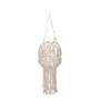 Lantern Gift Decor White Cotton Crystal Macrame 24 x 90 x 24 cm (4 Units)