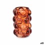 Bougeoir Gift Decor Orange Tuile Verre 8,4 x 12,5 x 8,4 cm Microsphères (12 Unités)
