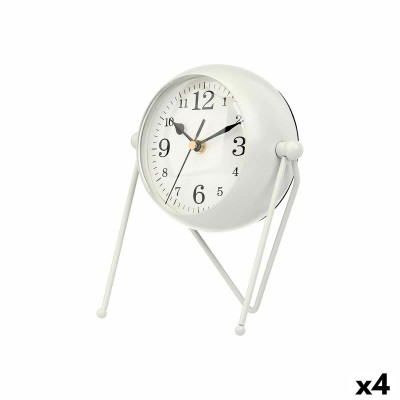 Horloge de table Gift Decor Blanc (4 Unités)