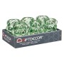 Bougeoir Gift Decor Vert Verre 8,4 x 12,5 x 8,4 cm Microsphères (12 Unités)