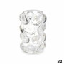 Bougeoir Gift Decor Transparent Verre 8,4 x 12,5 x 8,4 cm Microsphères (12 Unités)