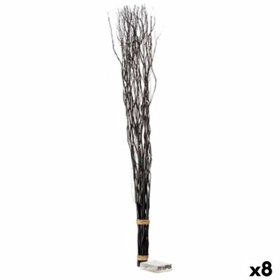 Bouquets Gift Decor Black Wood 7,5 x 120 x 7,5 cm LED Light (8 Units)