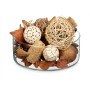 Pot-pourri décoratif Gift Decor Blanc Marron Rouge 14 x 30,5 x 14 cm (6 Unités)