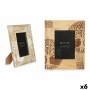 Cadre photo Gift Decor Blanc Marron Bois de manguier Arbre de vie (6 Unités)