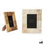 Photo frame Gift Decor White Brown Mango wood Mandala 22,3 x 28 x 1,5 cm (6 Units)