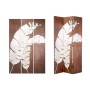 Folding screen Gift Decor White Brown Canvas 122 x 2,5 x 180 cm 40 x 180 x 7 cm