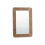 Wall mirror Gift Decor Brown Sheets 90 x 60 x 2 cm Rectangular