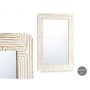 Wall mirror Gift Decor White Brown 90 x 60 x 2 cm Rectangular
