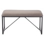 Bench Gift Decor Brown Metal Cloth 81 x 42 x 38 cm