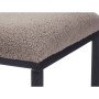 Bench Gift Decor Brown Metal Cloth 81 x 42 x 38 cm