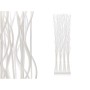 Folding screen Gift Decor White Willow wood 50 x 182 x 13 cm 4 Bouquets