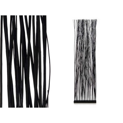 Folding screen Gift Decor Varas Black Willow wood 50 x 185 x 12 cm