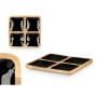 Plateau avec Compartiments Gift Decor Noir 31 x 3 x 31 cm (6 Unités)