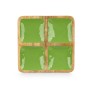 Plateau avec Compartiments Gift Decor Vert 31 x 3 x 3 cm (6 Unités)
