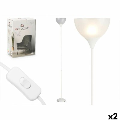 Lampadaire Gift Decor Blanc 60 W 220-240 V 22 x 185 x 22 cm (2 Unités)