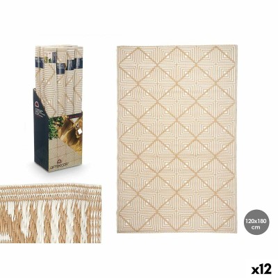 Tapis Gift Decor Blanc Beige polypropylène 120 x 180 cm (12 Unités)
