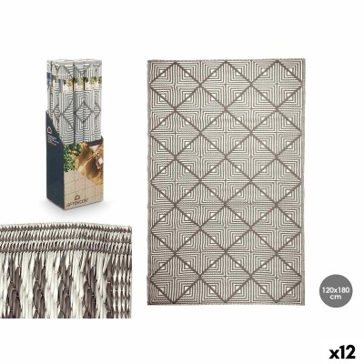 Tapis Gift Decor Blanc Gris polypropylène 120 x 180 cm (12 Unités)