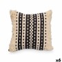 Cushion Gift Decor Black Beige 45 x 15 x 45 cm (6 Units)