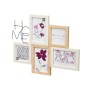 Photo frame Gift Decor Natural Metal MDF Wood (8 Units)