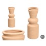 Vase Gift Decor Marron Céramique Conique 15 x 44 x 15