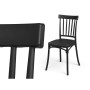 Chaise Gift Decor Noir polypropylène 42 x 81,5 x 45 cm Barres