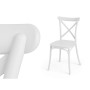 Chair Gift Decor White polypropylene 44 x 82,5 x 46 cm Cross