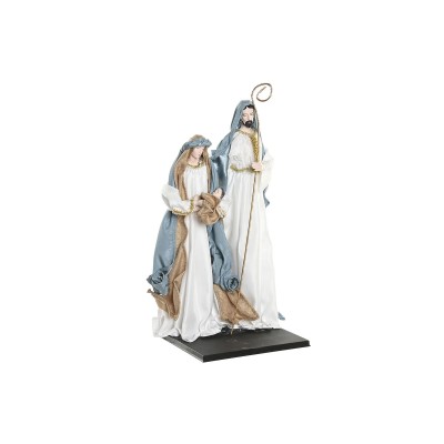 Christmas nativity set Home ESPRIT Blue White 27 x 24 x 50 cm