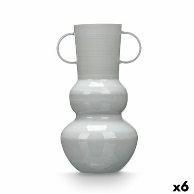 Vase Gift Decor Grey Iron Ball 17,5 x 30 x 16 cm (6 Units)