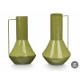 Vase Gift Decor Green Iron Conical 17 x 29 x 7 cm (6 Units)