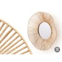 Miroir mural Gift Decor Naturel Ondes 52 x 9 x 51 cm (4 Unités)