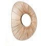 Wall mirror Gift Decor Natural Oval 55 x 14 x 48 cm (4 Units)