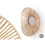 Wall mirror Gift Decor Natural Oval 55 x 14 x 48 cm (4 Units)