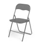 Folding Chair Gift Decor Grey (6 Units)