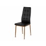 Chaise de Salle à Manger Gift Decor Noir Bois Polyuréthane Fer 42 x 51 x 97 cm (4 Unités)
