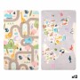 Playmat Gift Decor animals 140 x 0,6 x 80 cm Multicolour (12 Units)