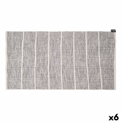 Tapis Gift Decor Gris Carreaux 140 x 80 cm (6 Unités)