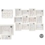 Porte photos mural Gift Decor Blanc polypropylène (4 Unités)